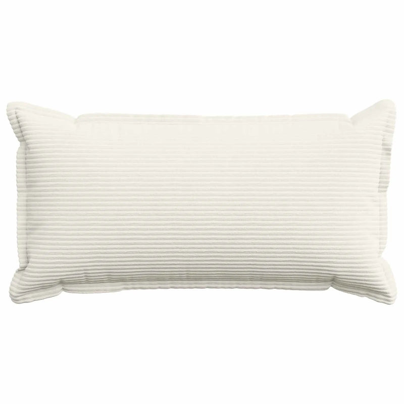 Cushion Cover 2 pcs HOUTEN Cream 40 x 80 cm Corduroy