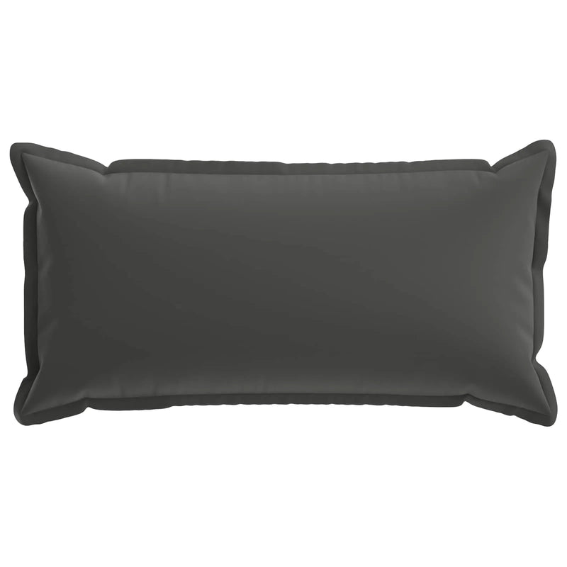 Cushion Cover 2 pcs HOUTEN Anthracite 40 x 80 cm Polyester
