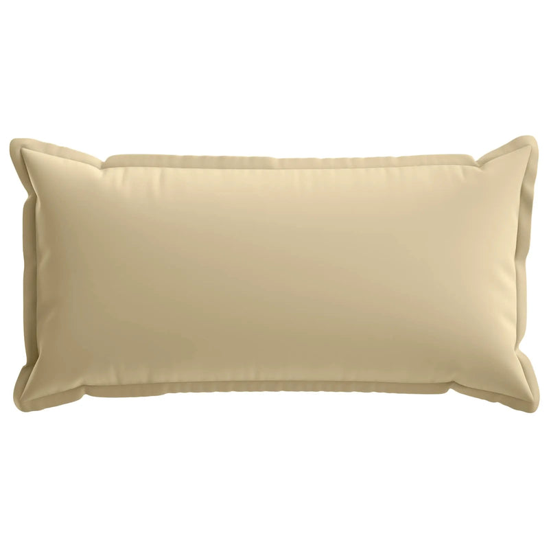 Cushion Cover 2 pcs HOUTEN Beige 40 x 80 cm Polyester