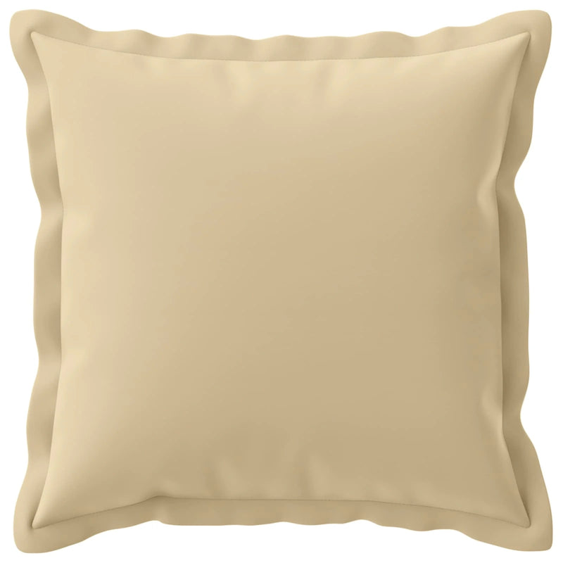 Cushion Cover 2 pcs HOUTEN Beige 45 x 45 cm Polyester