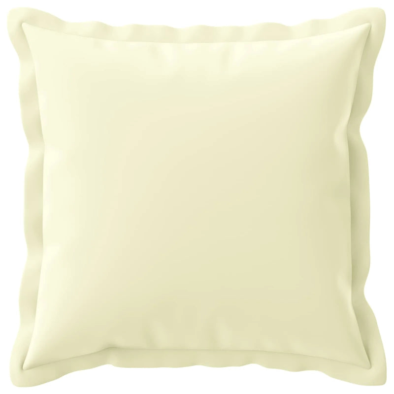 Cushion Cover 2 pcs HOUTEN Cream 45 x 45 cm Polyester