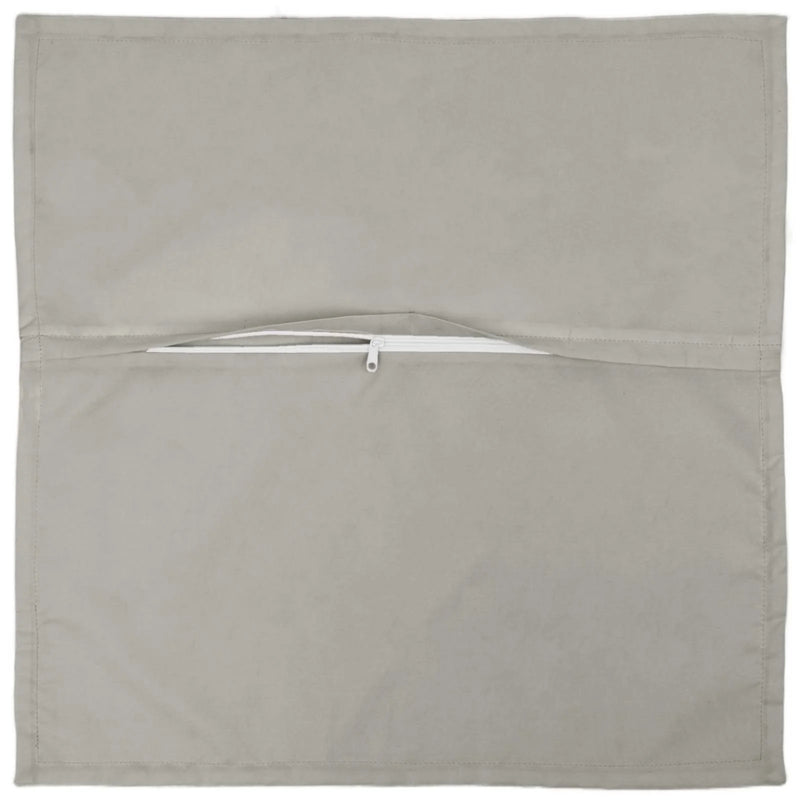 Cushion Cover 2 pcs HOUTEN Grey 45 x 45 cm Polyester