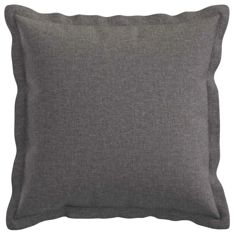 Cushion Cover 2 pcs HOUTEN Light Grey 50 x 50 cm Faux Linen