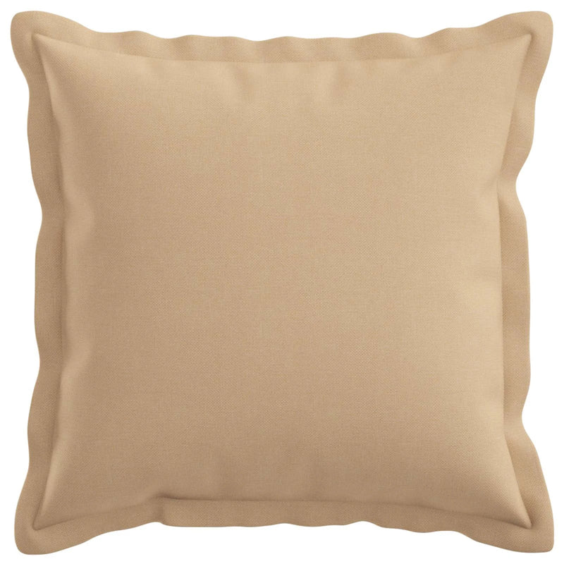 Cushion Cover 2 pcs HOUTEN Cream 50 x 50 cm Faux Linen
