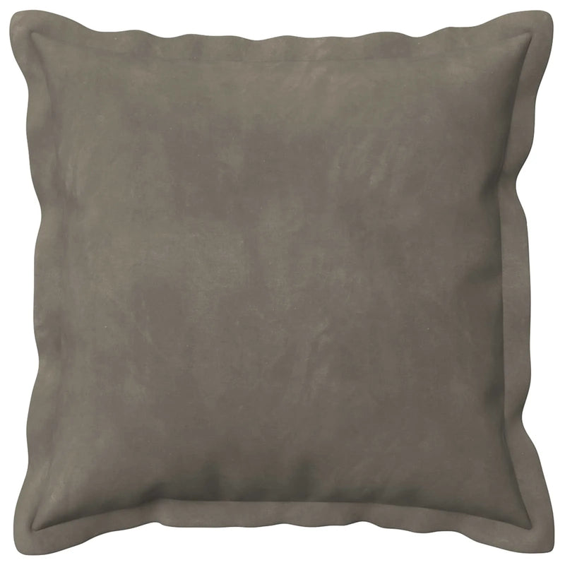 Cushion Cover 2 pcs HOUTEN Light Grey 50 x 50 cm Velvet