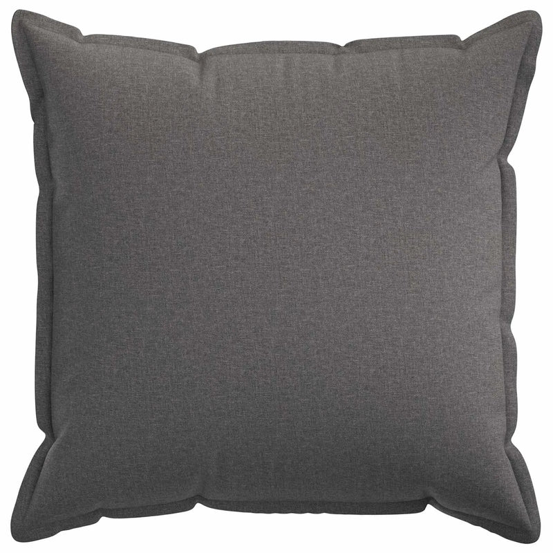 Cushion Cover 2 pcs HOUTEN Light Grey 60 x 60 cm Faux Linen
