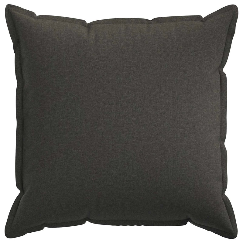 Cushion Cover 2 pcs HOUTEN Dark Grey 80 x 80 cm Faux Linen