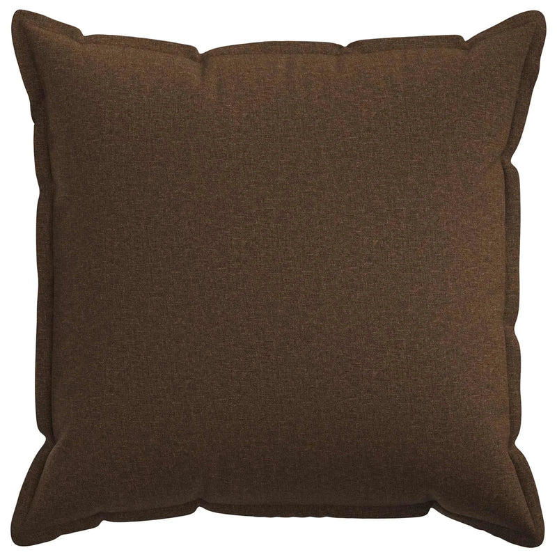 Cushion Cover 2 pcs HOUTEN Brown 80 x 80 cm Faux Linen