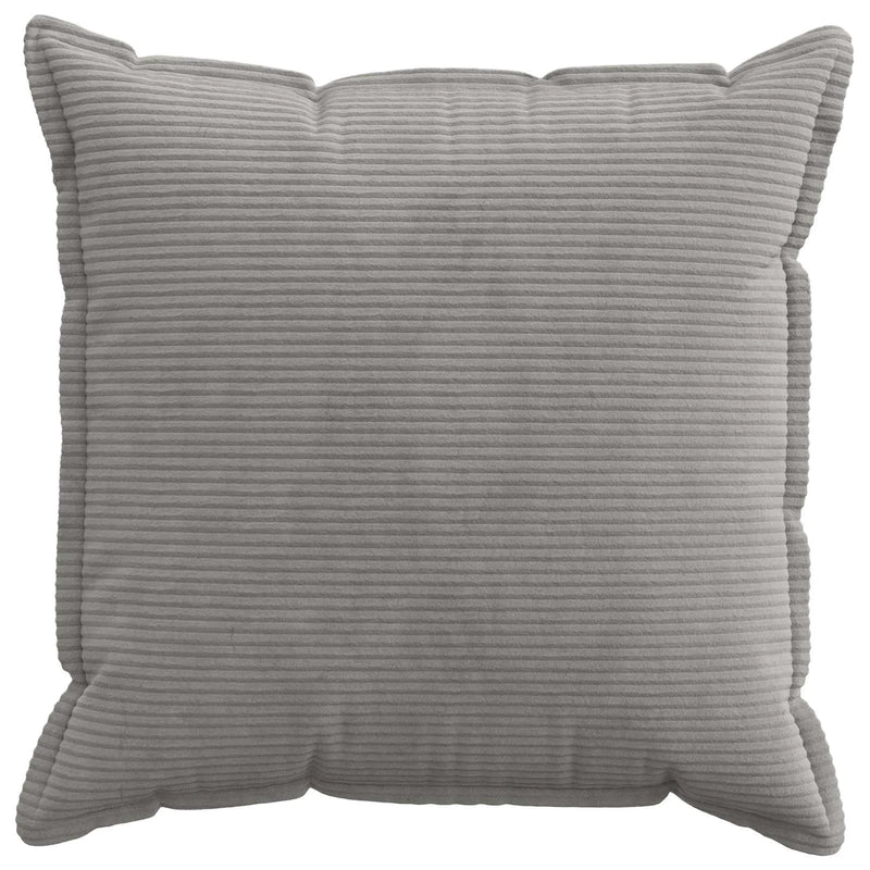 Cushion Cover 2 pcs HOUTEN Light Grey 80 x 80 cm Corduroy