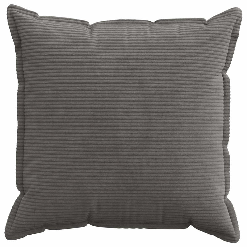 Cushion Cover 2 pcs HOUTEN Dark Grey 80 x 80 cm Corduroy
