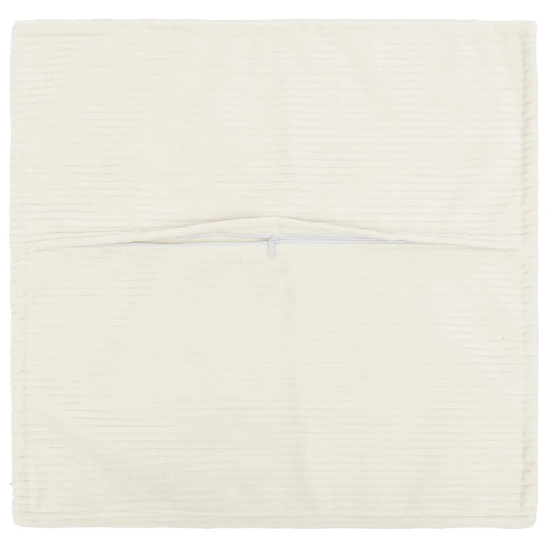 Cushion Cover 2 pcs HOUTEN Cream 80 x 80 cm Corduroy