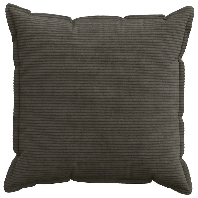 Cushion Cover 2 pcs HOUTEN Anthracite 80 x 80 cm Corduroy