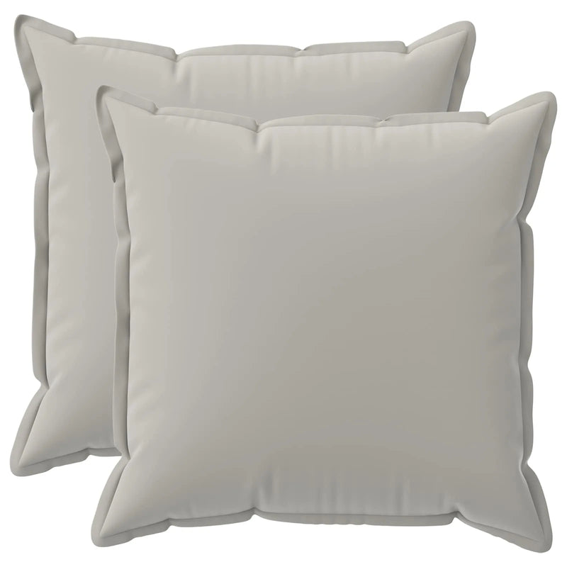 Cushion Cover 2 pcs HOUTEN Grey 80 x 80 cm Polyester