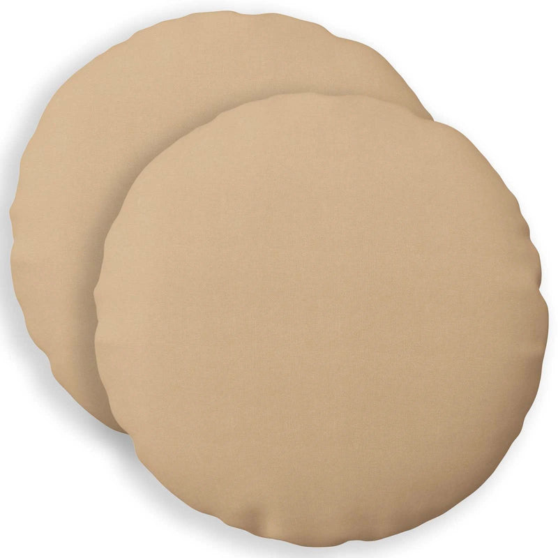 Cushion Cover 2 pcs HEERLEN Cream �� 40 cm Fabric