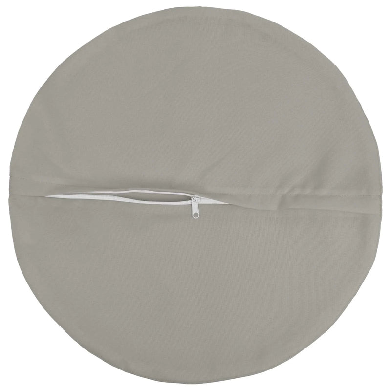 Cushion Cover 2 pcs HEERLEN Grey Ø 40 cm Polyester