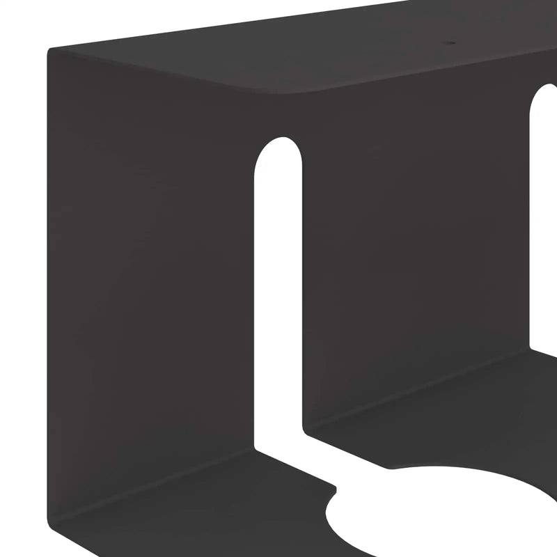 Under Desk Cable Management Tray 2 pcs Black 43 x 12 x 10 cm