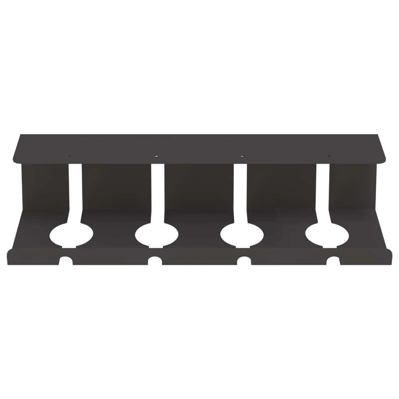Under Desk Cable Management Tray 2 pcs Black 43 x 12 x 10 cm