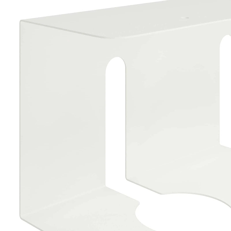 Under Desk Cable Management Tray 2 pcs White 43 x 12 x 10 cm