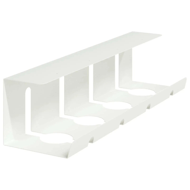 Under Desk Cable Management Tray 2 pcs White 43 x 12 x 10 cm