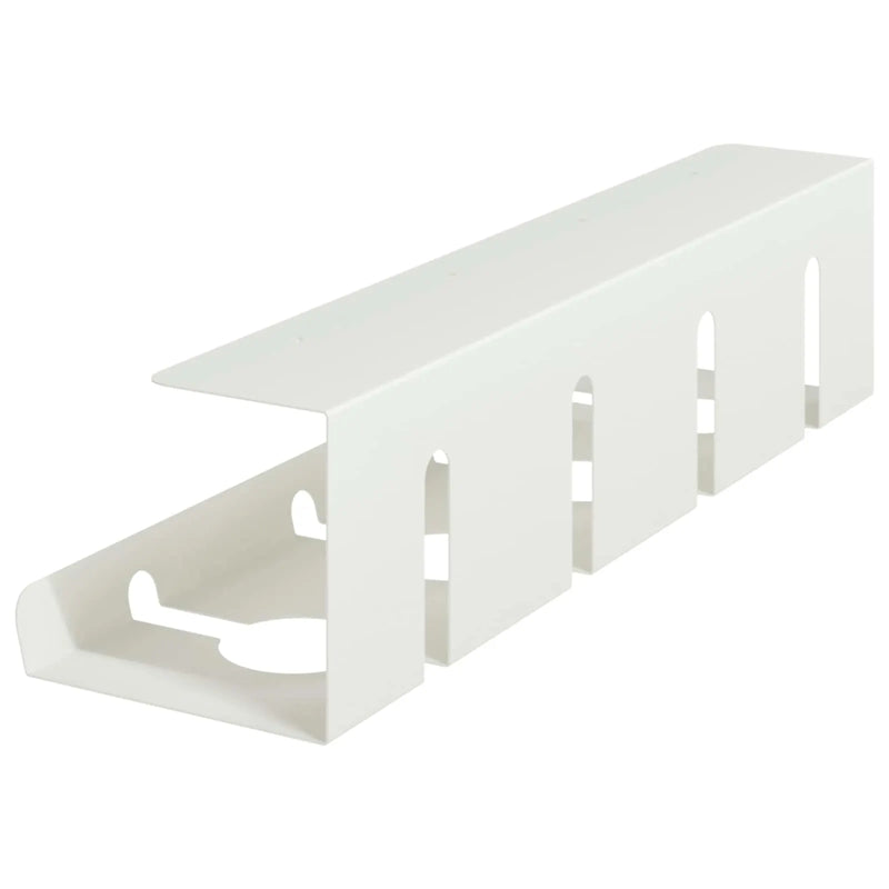 Under Desk Cable Management Tray 2 pcs White 43 x 12 x 10 cm