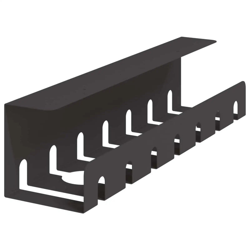 Under Desk Cable Management Tray 2 pcs Black 43 x 10 x 10 cm