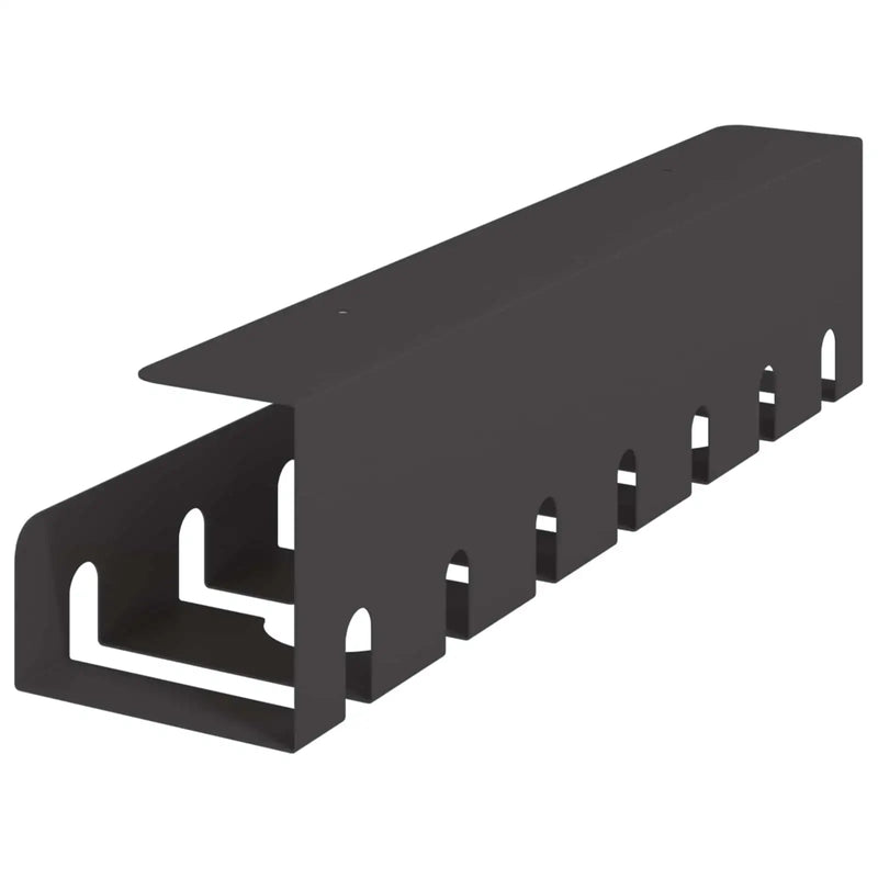 Under Desk Cable Management Tray 2 pcs Black 43 x 10 x 10 cm