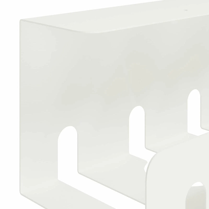Under Desk Cable Management Tray 2 pcs White 43 x 10 x 10 cm