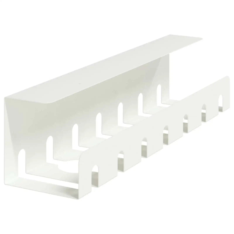 Under Desk Cable Management Tray 2 pcs White 43 x 10 x 10 cm