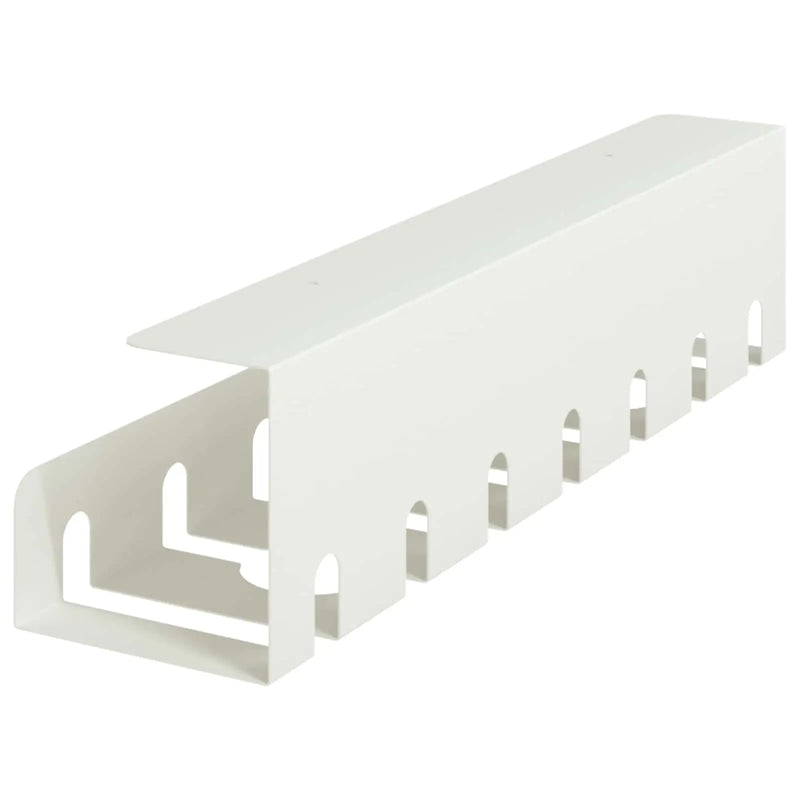 Under Desk Cable Management Tray 2 pcs White 43 x 10 x 10 cm
