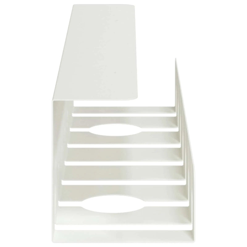 Under Desk Cable Management Tray 2 pcs White 43 x 10 x 10 cm