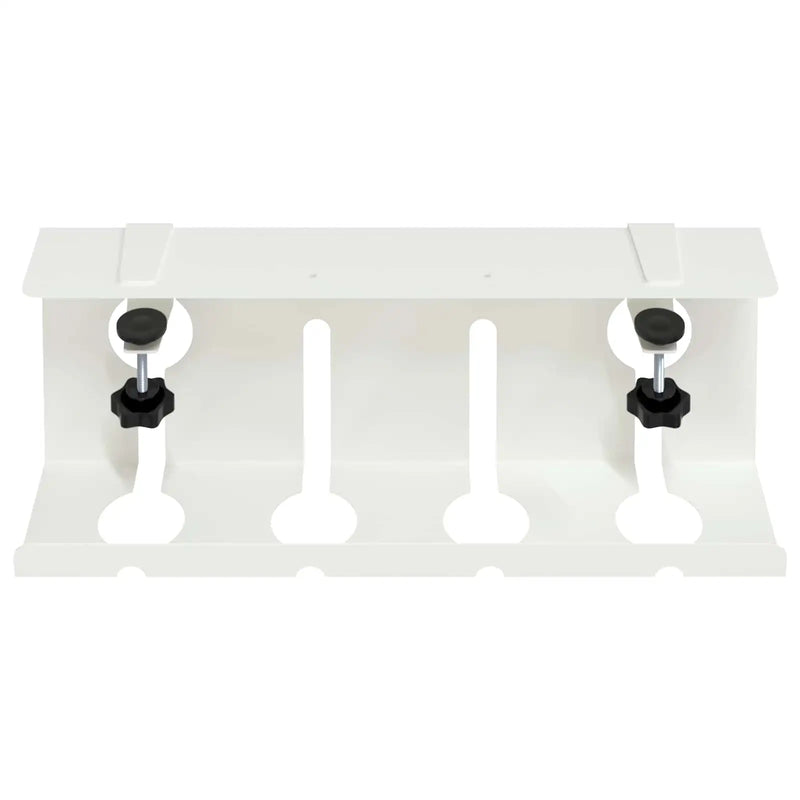 Under Desk Cable Management 2 pcs White Cold-rolled Steel