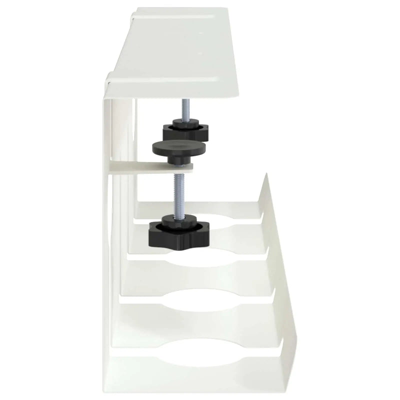 Under Desk Cable Management 2 pcs White Cold-rolled Steel