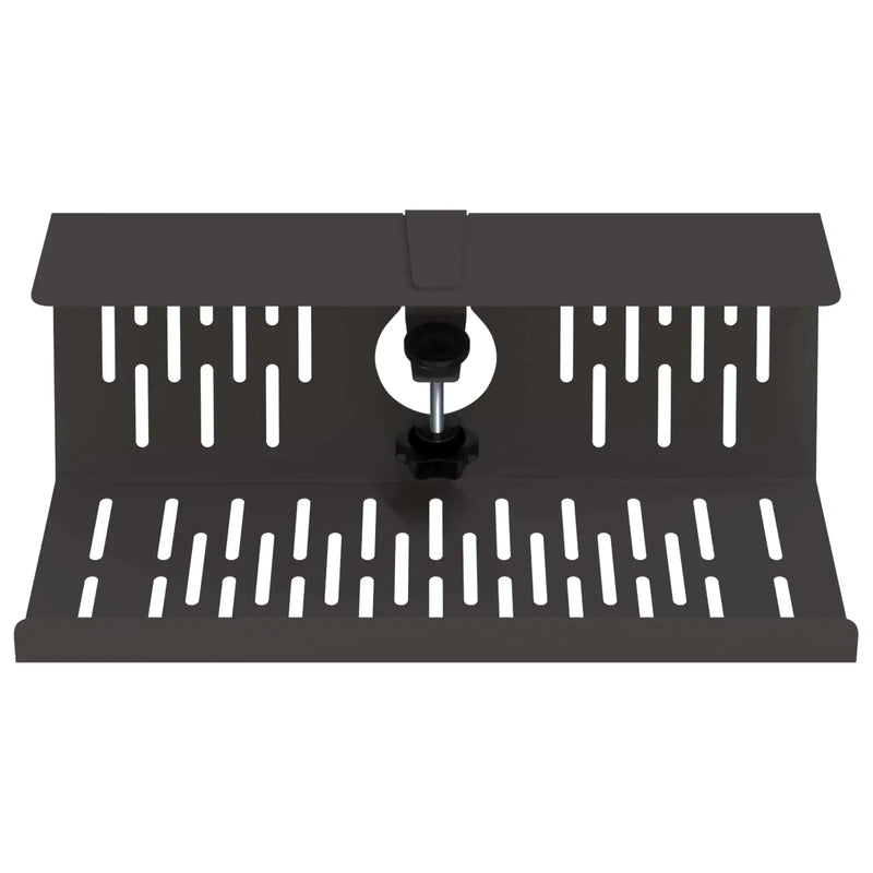 Under Desk Cable Management Tray 2 pcs Black 35 x 12 x 13 cm