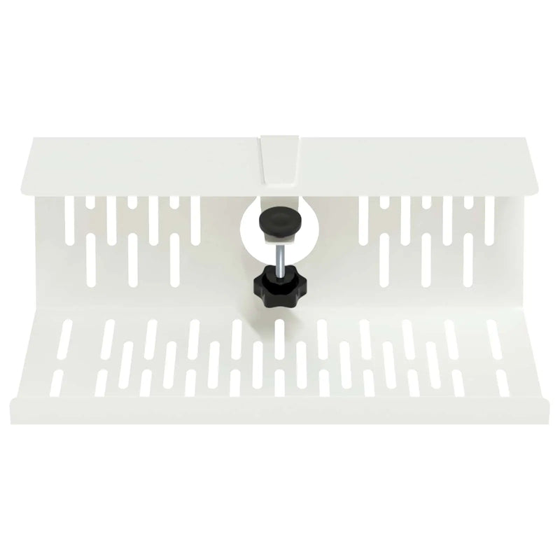 Under Desk Cable Management Tray 2 pcs White 35 x 12 x 13 cm