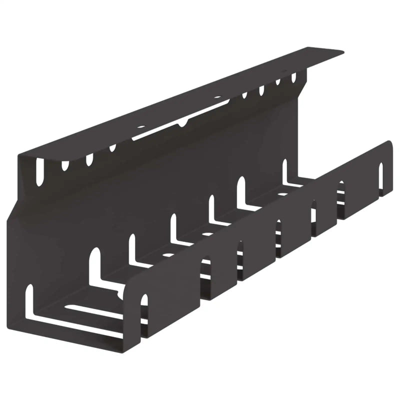 Under Desk Cable Management Tray 2 pcs Black 43 x 9 x 11 cm