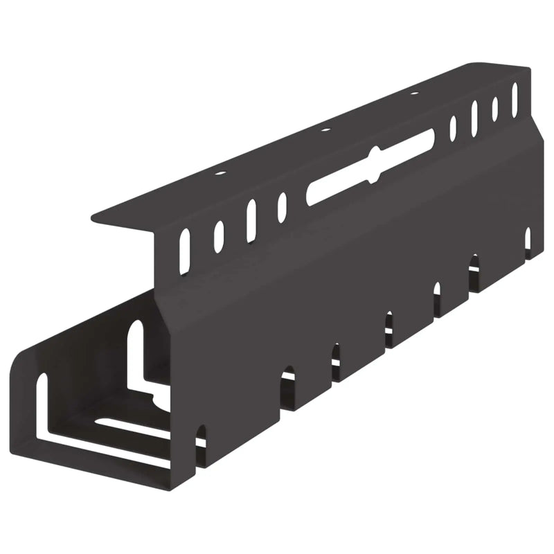 Under Desk Cable Management Tray 2 pcs Black 43 x 9 x 11 cm