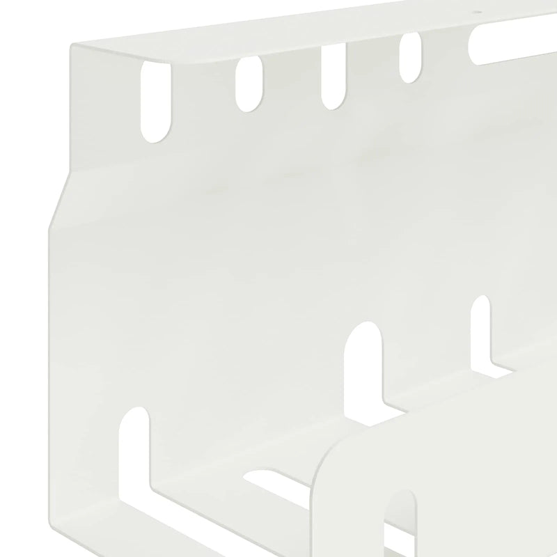 Under Desk Cable Management Tray 2 pcs White 43 x 9 x 11 cm