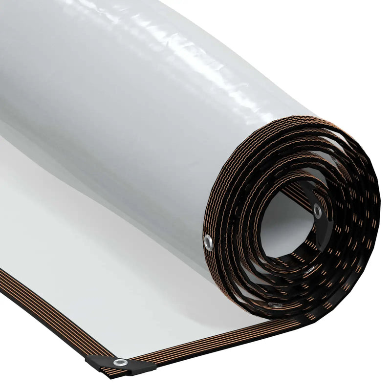 Tarpaulin with Eyelets Transparent 3 x 3 m Polyethylene