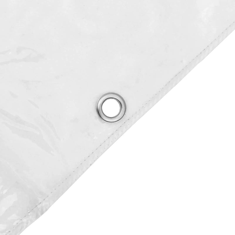 Tarpaulin with Eyelets Transparent 3 x 4 m Polyethylene