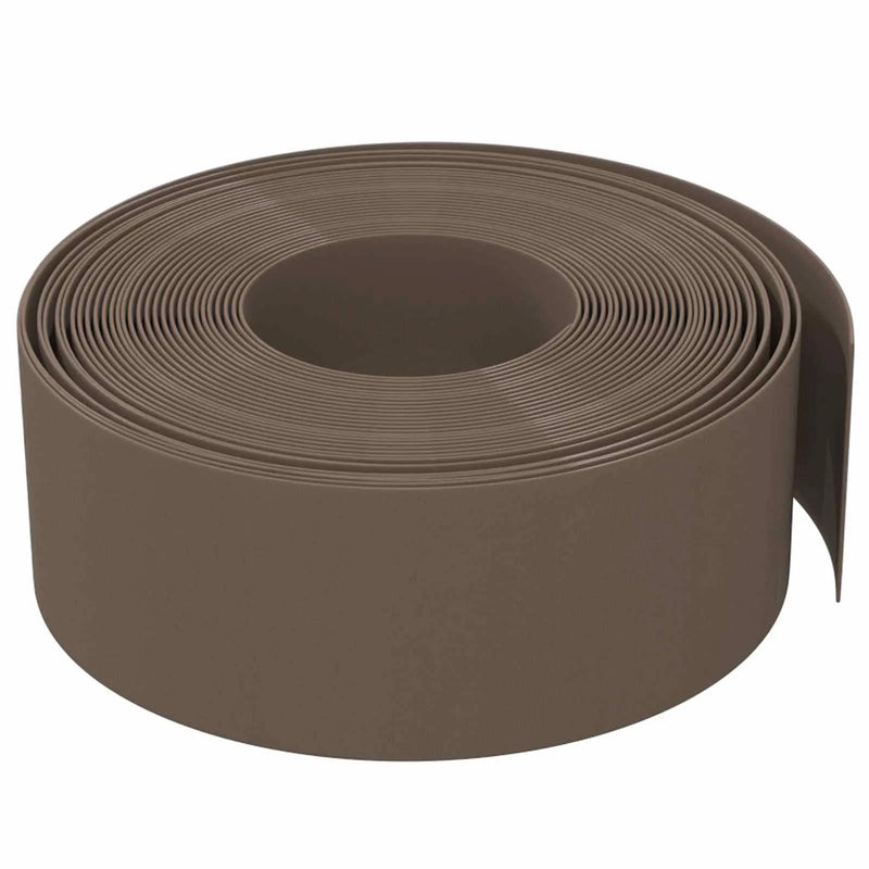 Garden Edging 25 m 20 cm PE Brown