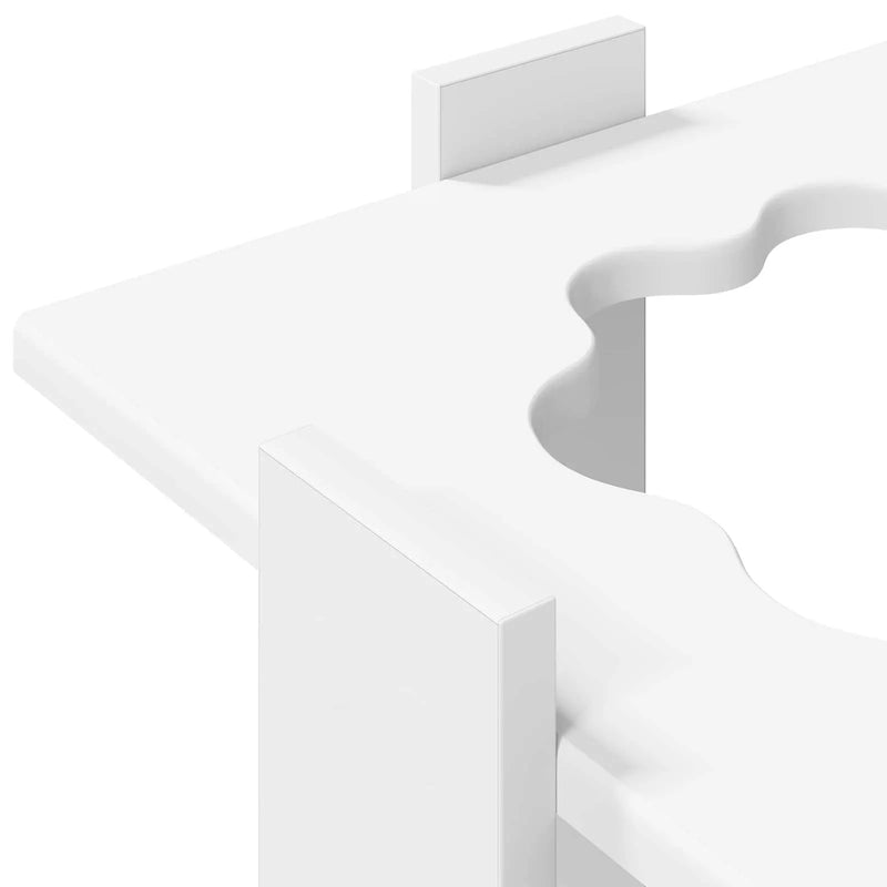 Billiard Cue Stand Engineered Wood 42 x 43 x 60 cm White