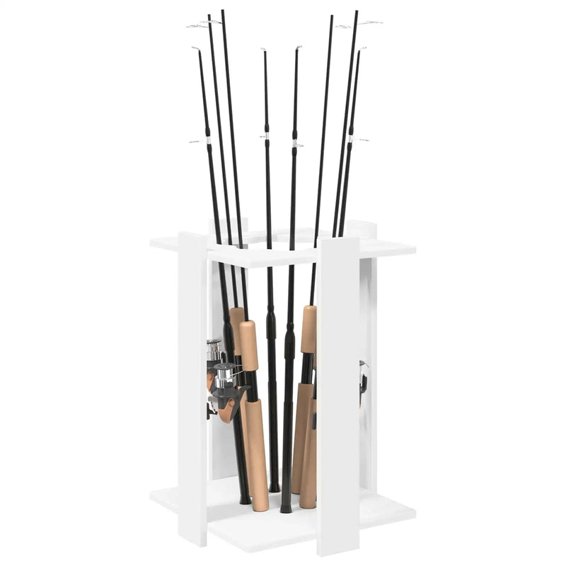 Billiard Cue Stand Engineered Wood 42 x 43 x 60 cm White