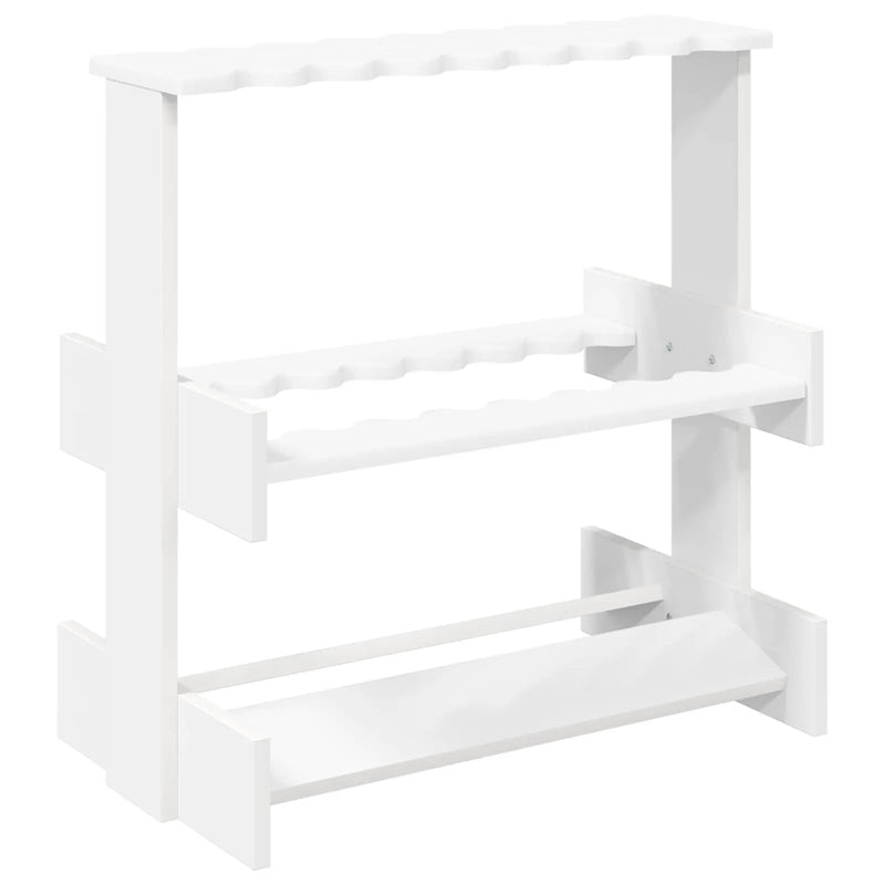 Billiard Cue Stand Engineered Wood 60 x 35 x 60 cm White
