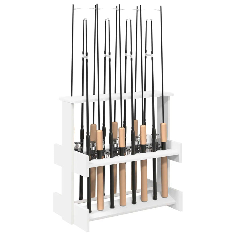 Billiard Cue Stand Engineered Wood 60 x 35 x 60 cm White