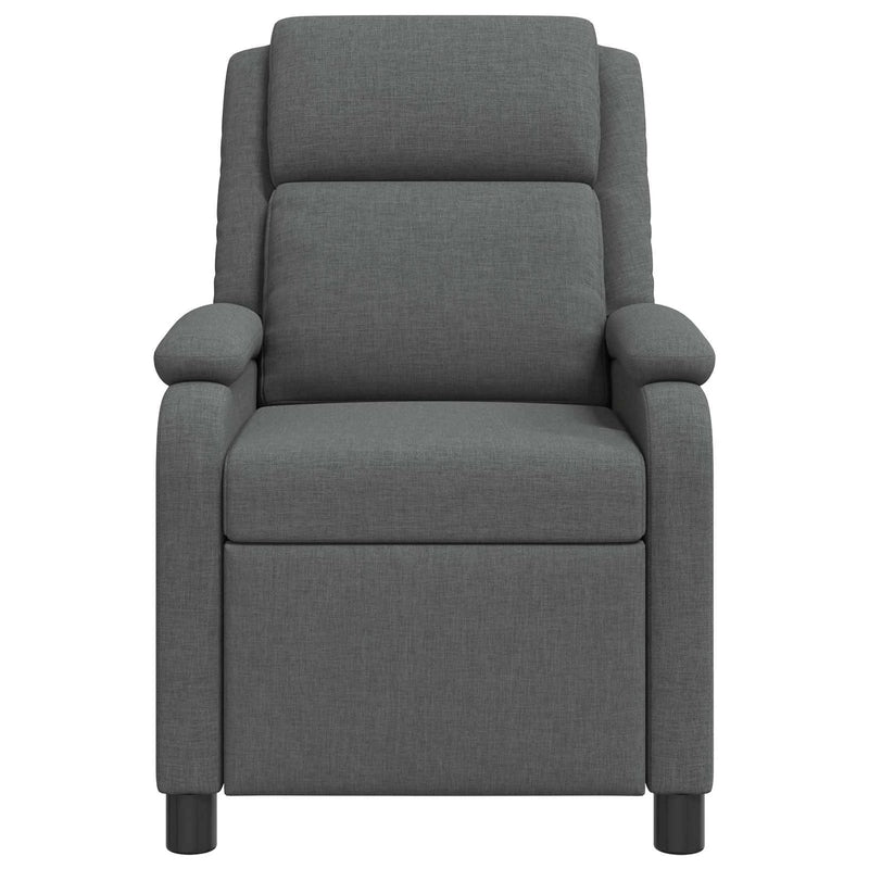 Massage Recliner Dark Grey Fabric