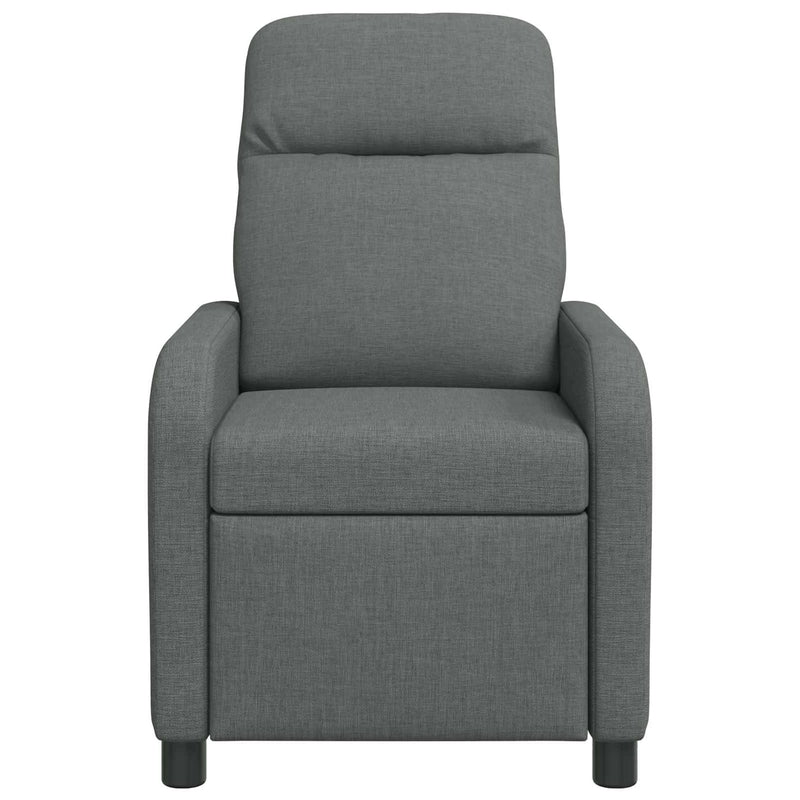 Massage Recliner Dark Grey Fabric