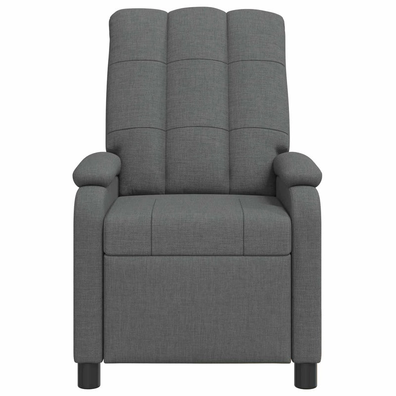 Massage Recliner Dark Grey Fabric