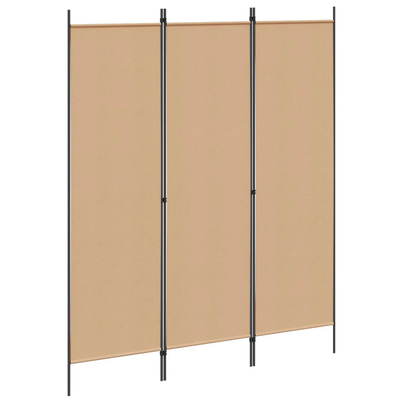 Room Divider Beige 150 x 180 cm Fabric