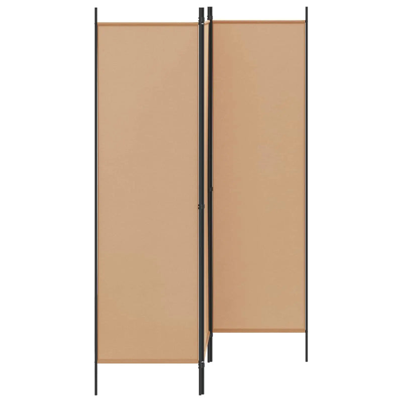 Room Divider Beige 150 x 180 cm Fabric