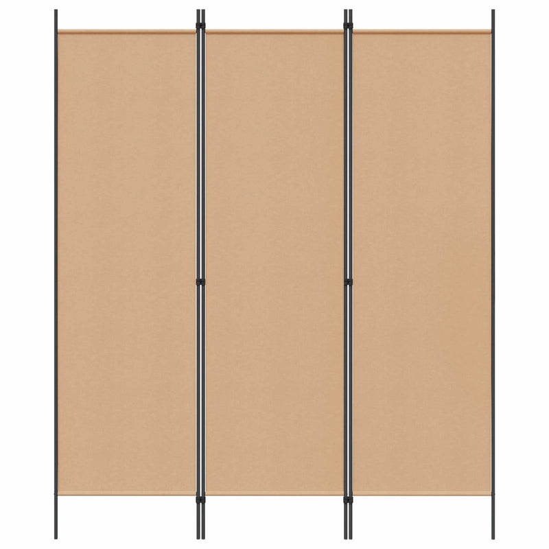 Room Divider Beige 150 x 180 cm Fabric